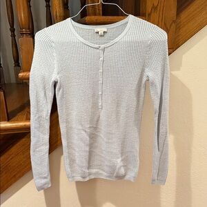GAP Light Blue Women's Waffle Knit Sweater